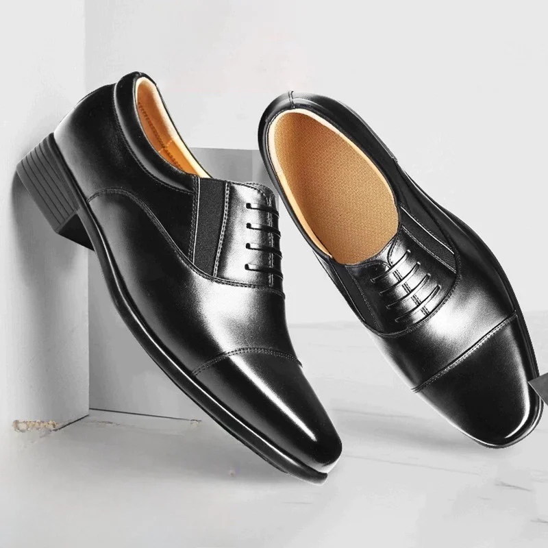 

Men's Business Casual Security Shoes Leather Upgraded Version Spring Autumn Season Formal Shoes MPPMCK Brand