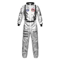 Astronaut Costume Spacesuit Silver Spaceman Men Women Space Suit Halloween Christmas Performance Spacesuit Costume Party Gift