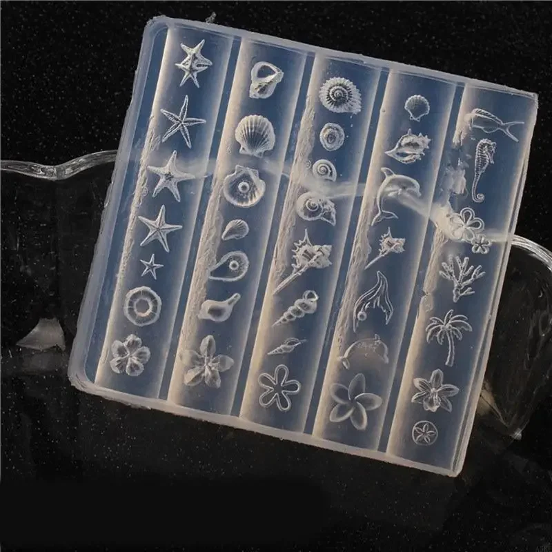 

Sea Series Small Art Accessories Mold Designing Moulds Embellishment Molds for Delicate Manicure Designs