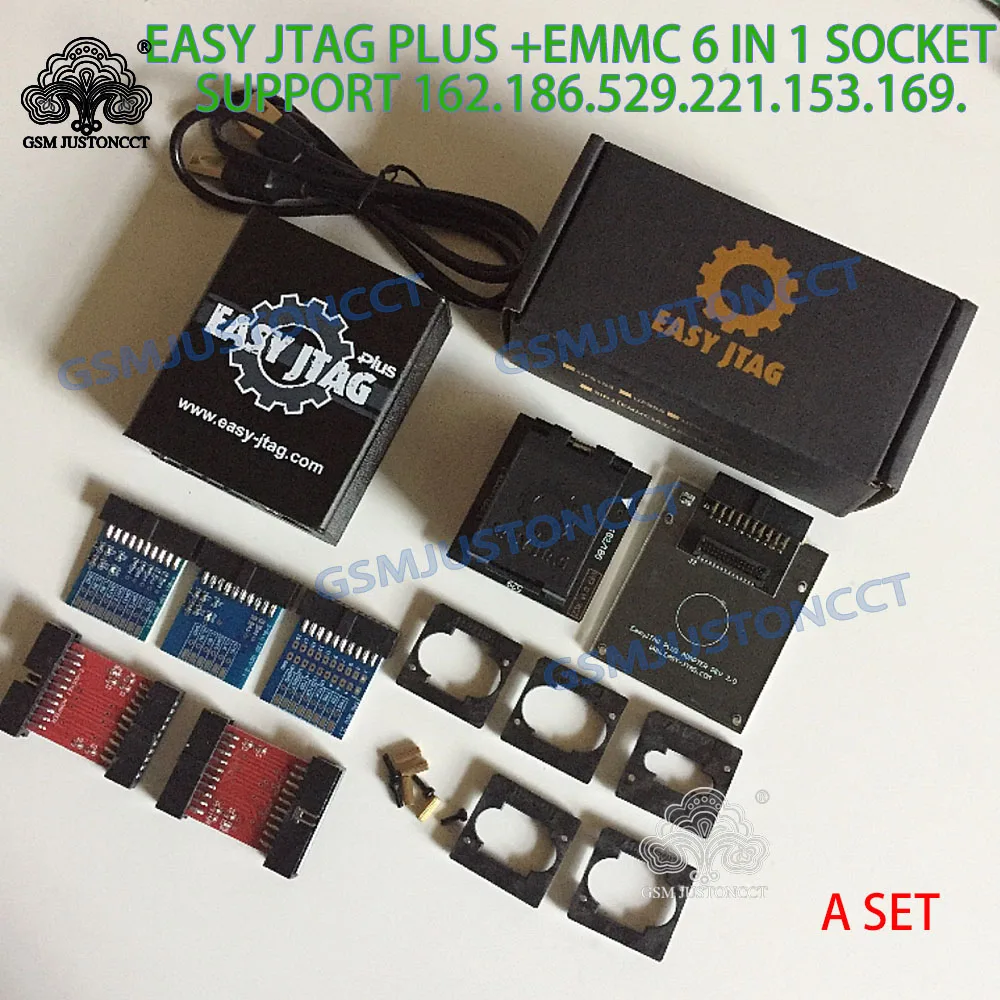 2025 NIEUW Z3X Easy JTAG Plus Volledige set Easy JTAG Plus Box eMMC-aansluiting (BGA 153/169, BGA 162/186, BGA 221, BGA 529)