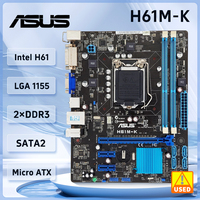 ASUS H61M-K Motherboar Intel H61 LGA 1155 Core i3-2130 3245 2405 2500 3340 3470 3570 3770 cpu Micro ATX