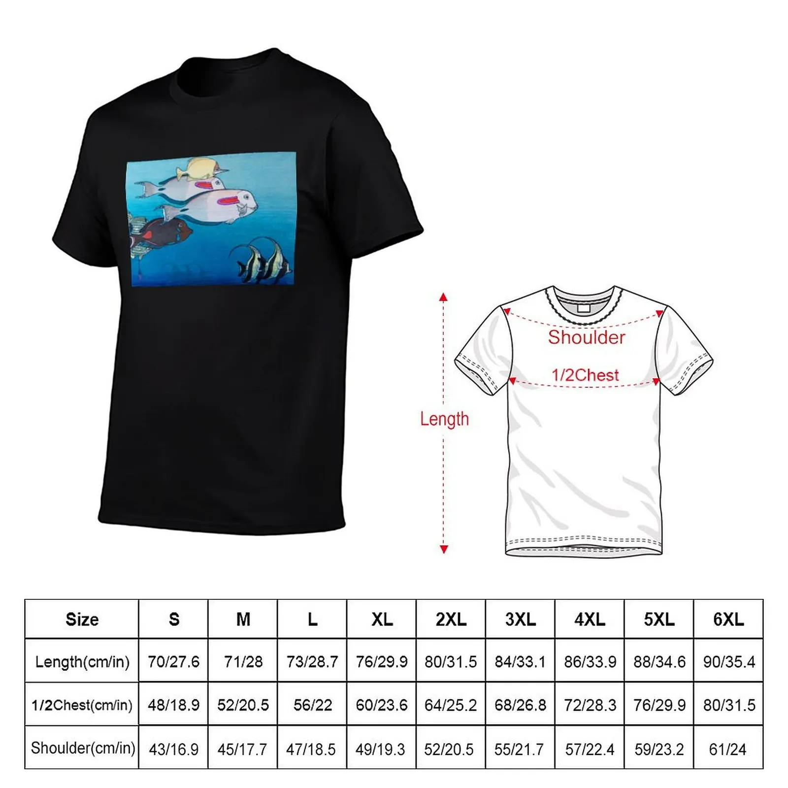 Fishes of Honolulu by Yoshida Hiroshi T-Shirt Performance Dry Fit T-Shirt