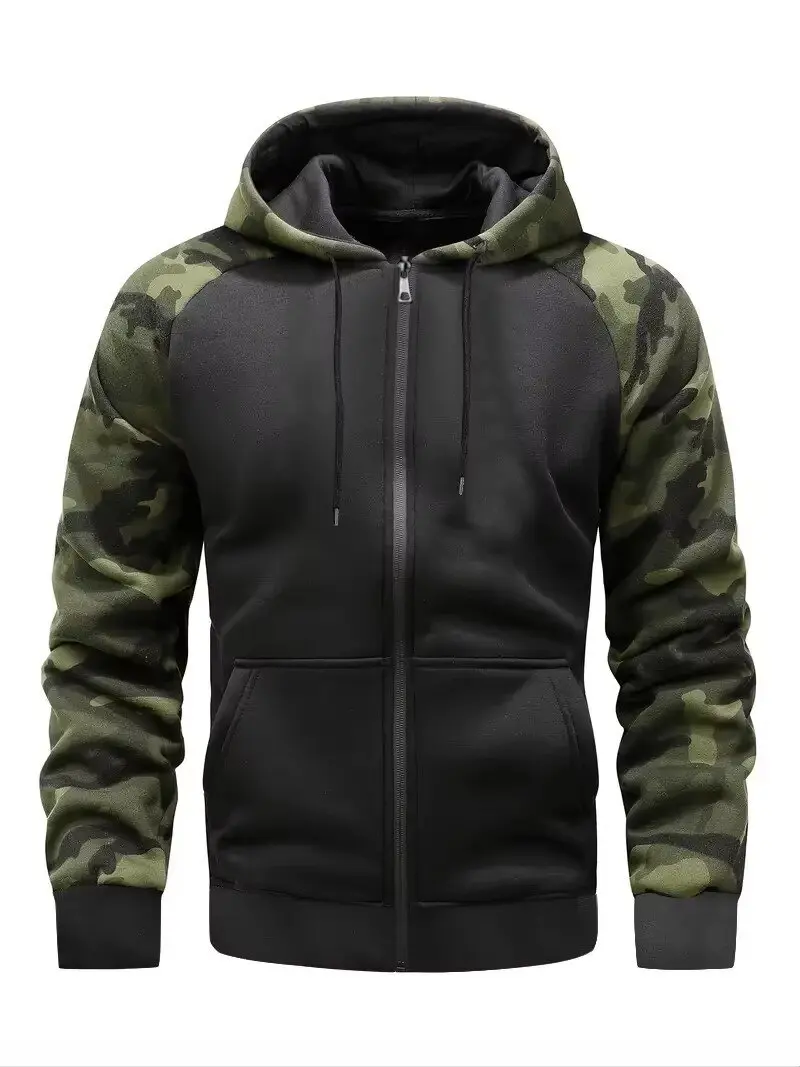 

Single Layer Men's Zipper Regular Jacket Casual Spring and Autumn Outdoor Multifunctional Jacket