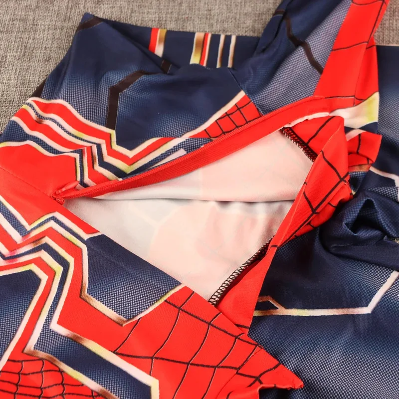 Marvel's Spider Man Iron Suit 3-13 Years Boys Cosplay Costumes Spiderman New Suit Spandex Children Birthday Christmas Gift