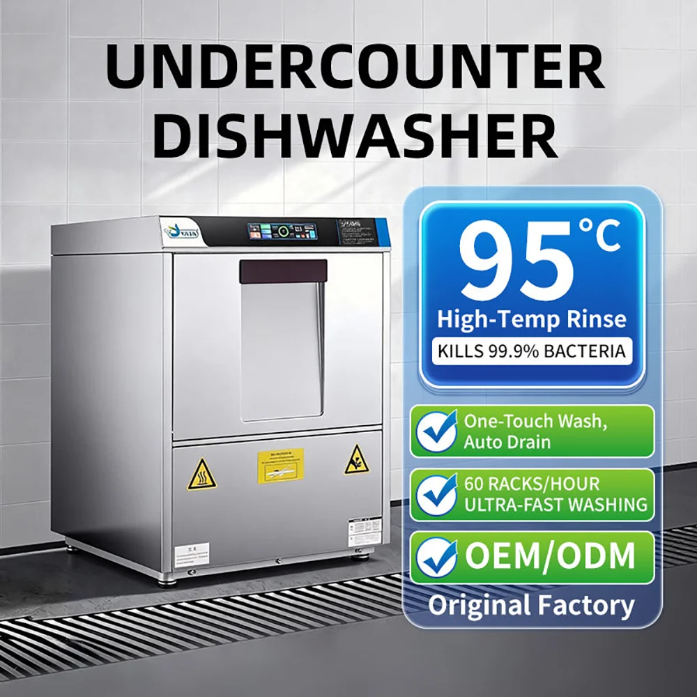 High Quality Commercial Under-counter Dishwasher for Hotel Restaurant Kitchen