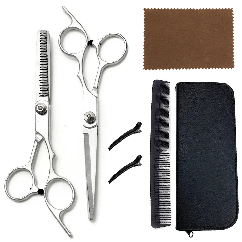 Hairdressing Scissors 6 Inch Hair Scissors Professional Hairdressing Scissors Cutting Thinning Scissors Barber Shear Accessories