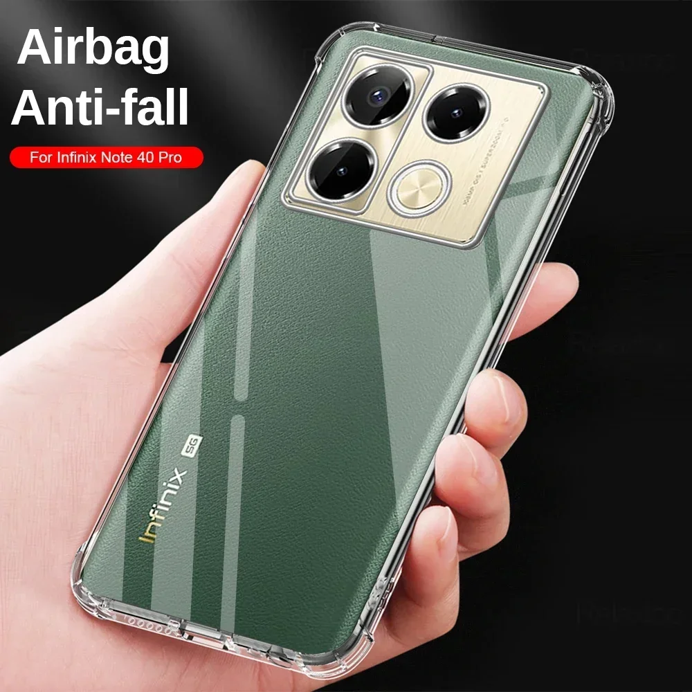 Airbag dustproof splash proof scratch proof fall proof washable phone case suitable for Infinix Note 40 40X Pro  plus model case