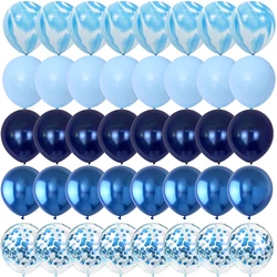 40PCS Agate Blue Night Blue Balloons Gender Reveal Wedding Valentine's Day Baby Shower Birthday Globos Party Decorations