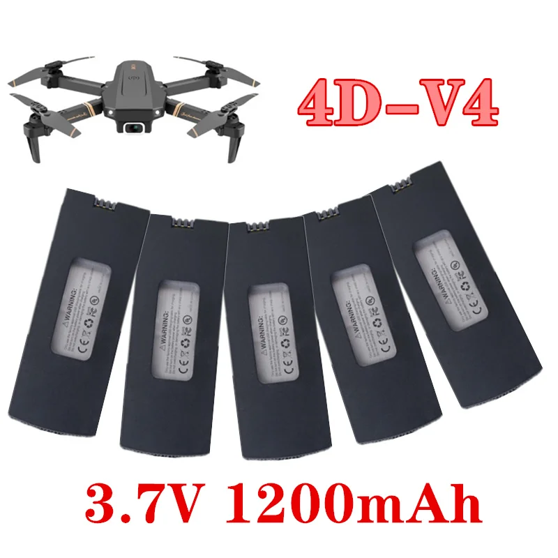 Upgraded 3.7V 1200mAh Lithium Battery For 4DRC V4 4D-V4 Aerial Photography Drone RC UAV Accessories 25C 3.7V Battery