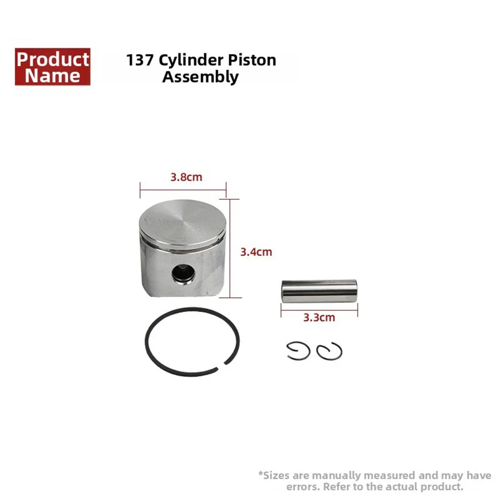 for chainsaw Replacement Cylinder Assembly for chainsaw Repair Wear-resistant Coating Cylinder for liner Included AS Shown