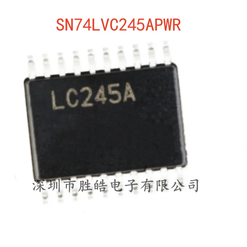 (10PCS)  NEW  SN74LVC245APWR  74LVC245  Three-State Output Eight-Way Bus Transceiver Chip   TSSOP-20   Integrated Circuit