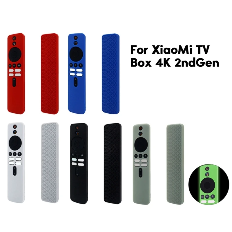 

Silicone Remote Cover for TV Box 4K 2nd Gen Remote Control Protective Sleeves Bumpers Guard Controller Protectors