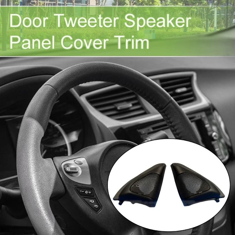 

Car Stereo Triangle Speaker Enclosure Cover Panel Trim Frame Mount Suitable for Front Left And Right Door Tweeters 2pcs X37F