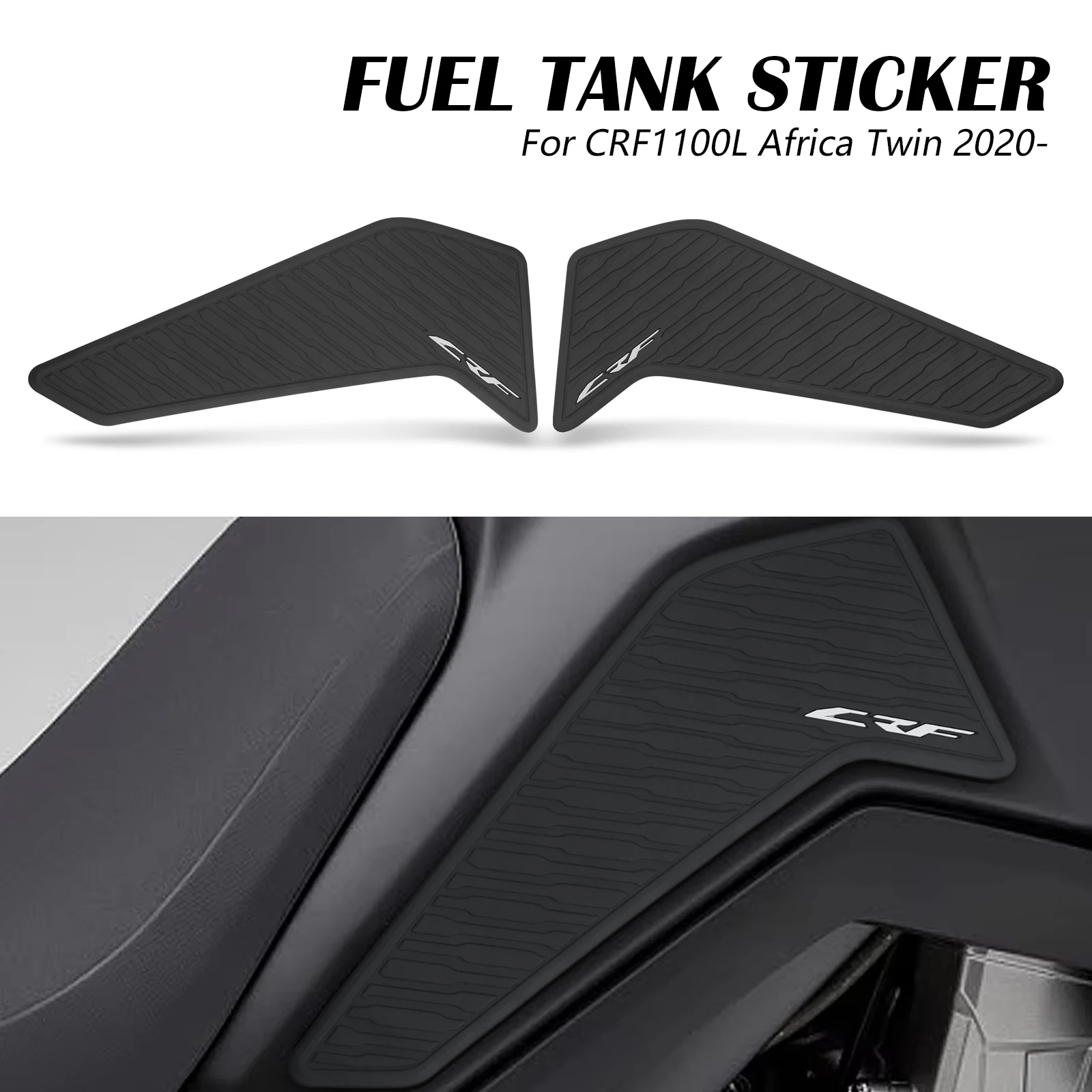 

For Honda CRF1100L Africa Twin 2020 2021 2022 Motorcycle Side Fuel Tank Pads Protector Stickers Knee Grip Traction Pad CRF 1100L