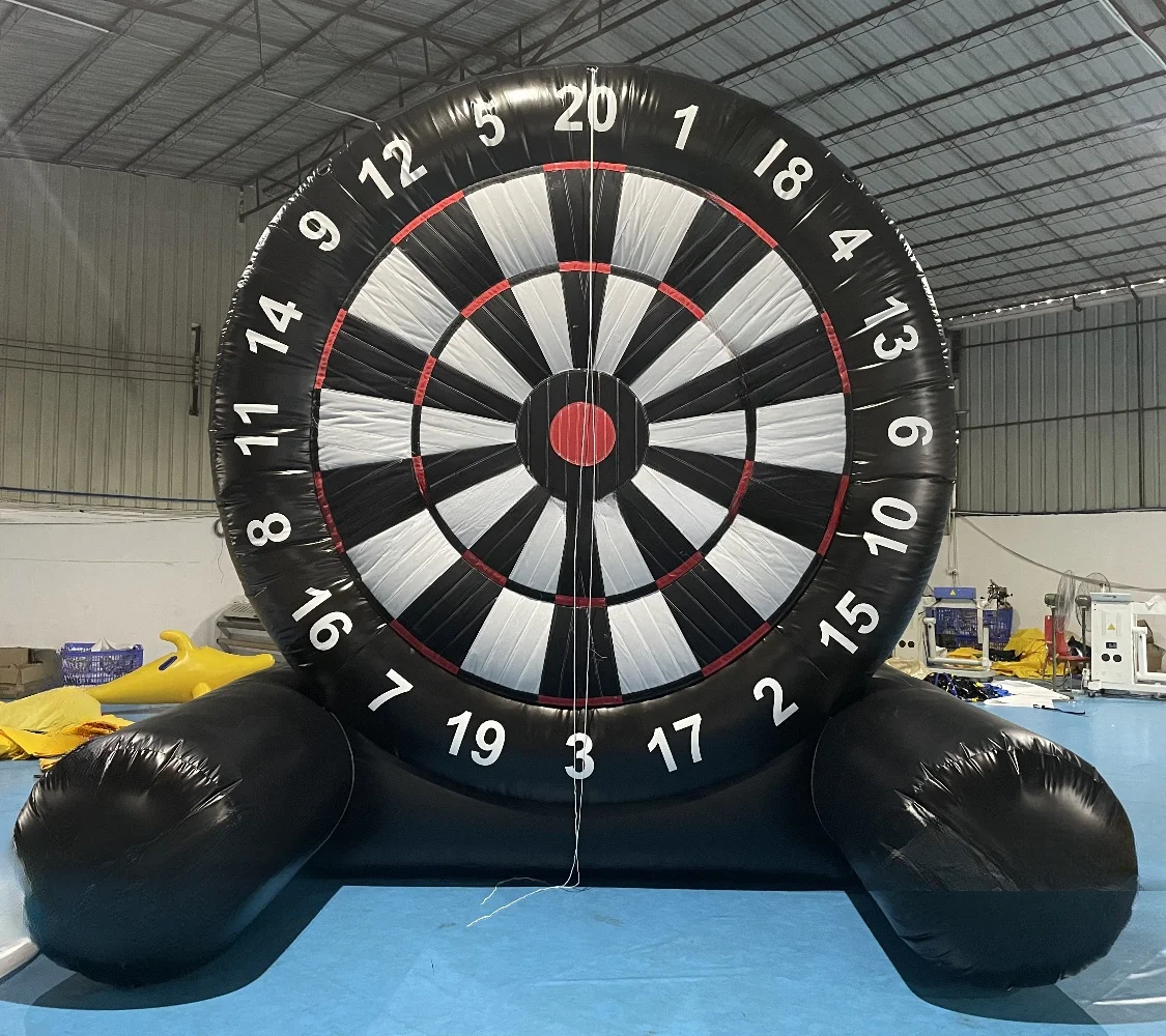 Factory Supply Giant Dartboard with Sticky Football PVC Inflatable Football Darts Inflatable Soccer Darts