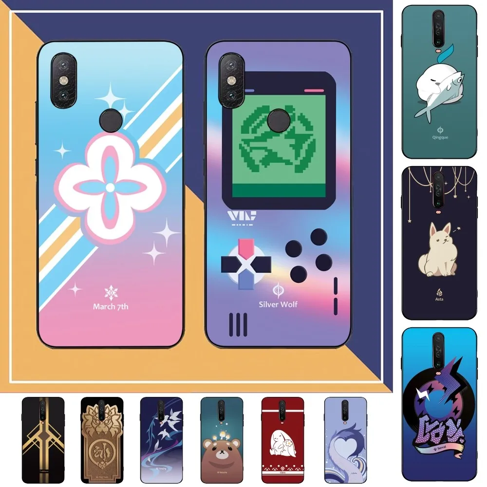 Honkai Star Rail Proprietary Roles Logo Phone Case For Redmi Note 4 X 5 A 6 7 8 Pro T 9 Pro 9S 10 Pro 11 Pro 11S 11Epro