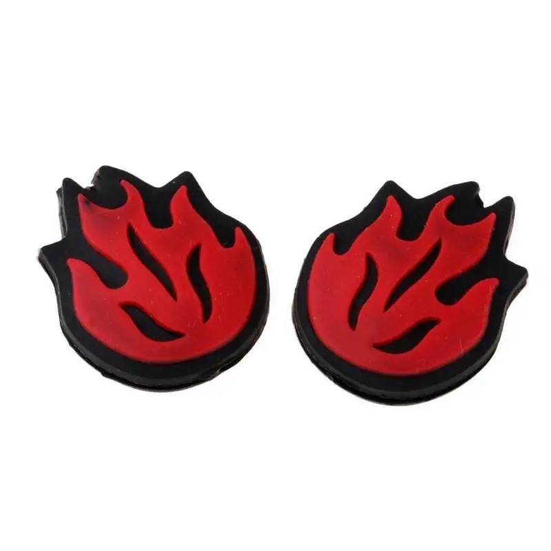 

652F 2Pcs Flame Tennis Dampener Soft Silicone Vibration Shock Absorbers Tennis Racket Vibration Dampener Enduring