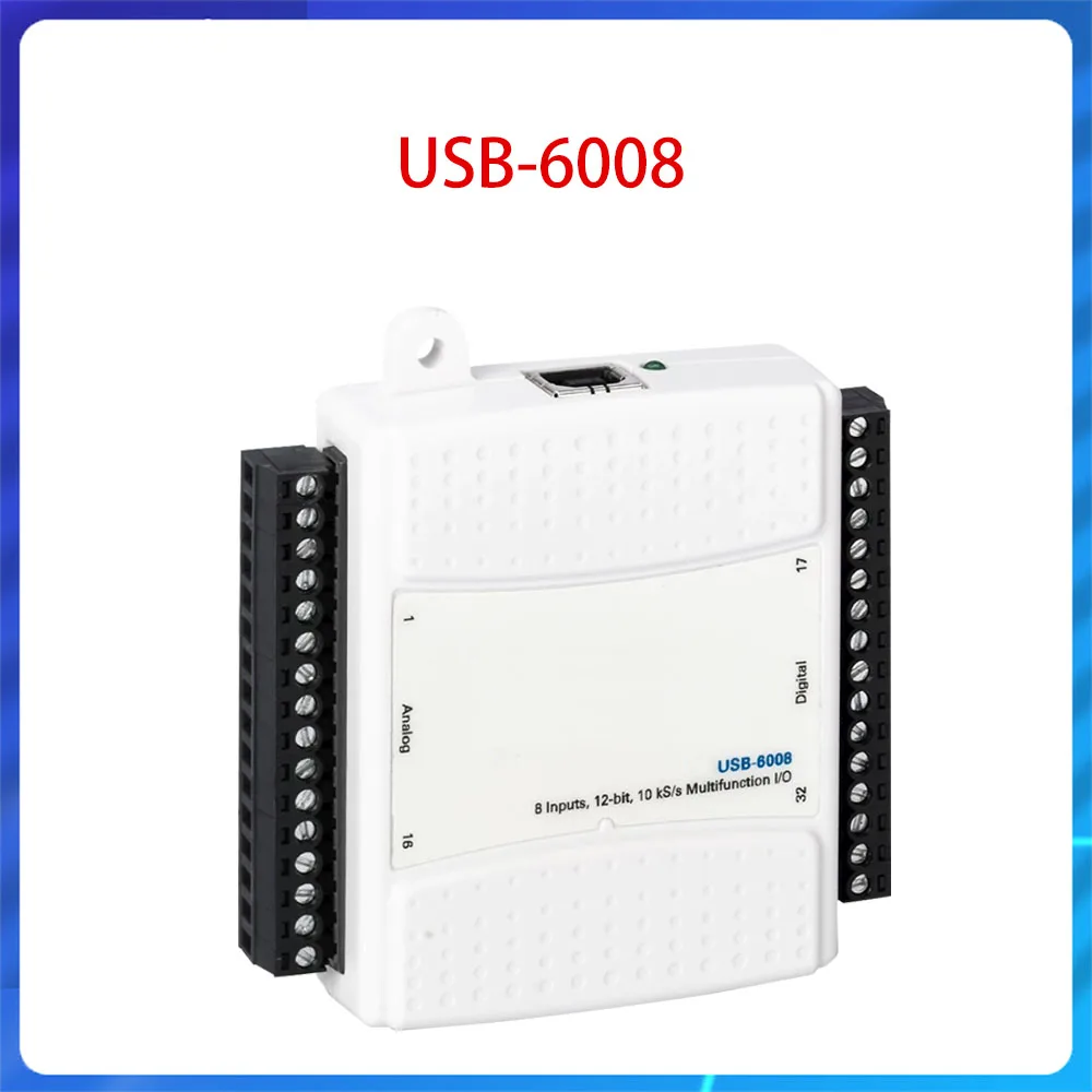 

Original USB-6008 USB Data Acquisition Card Multifunction I/O device DAQ 779051-01 8-channel AI (12 bits, 10 kS/ s) 2-channel AO