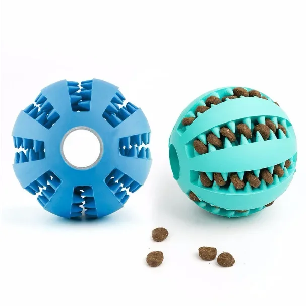 

Silicone Dog Toys Stretch Rubber Leaking Ball Funny Interactive Pet Tooth Cleaning Balls Bite Resistant Chew Toys