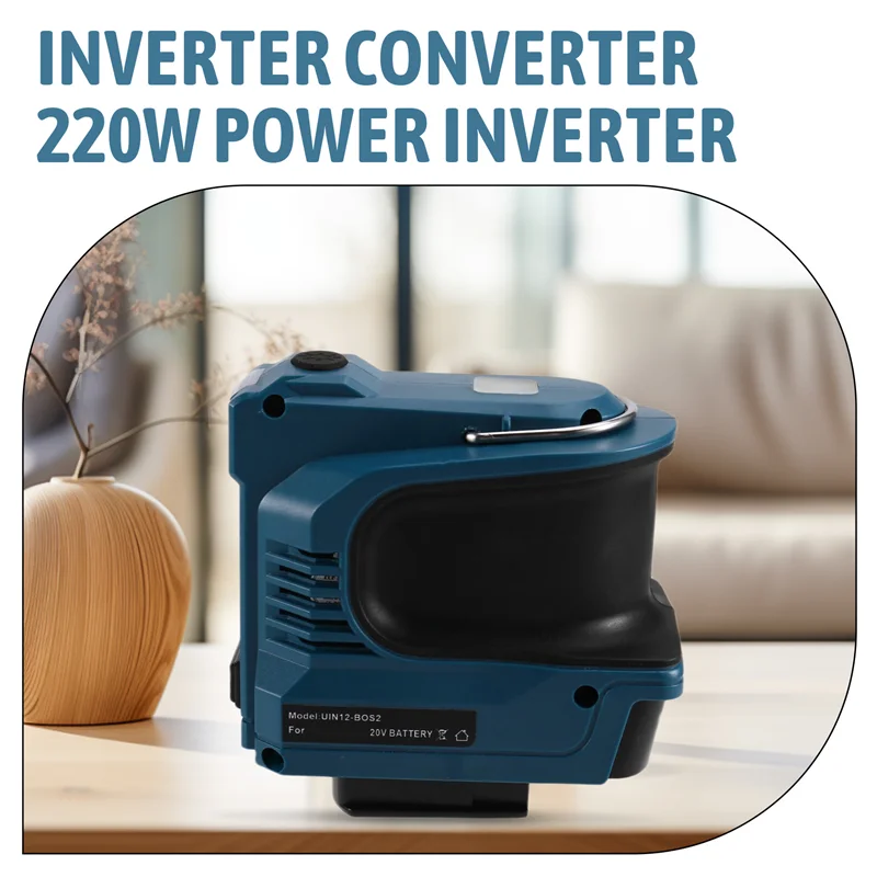 VOFUN-For / / 18V Li- بطارية تعمل بالطاقة 220W في الهواء الطلق قوة البنك العاكس محول الاتحاد الأوروبي التوصيل
