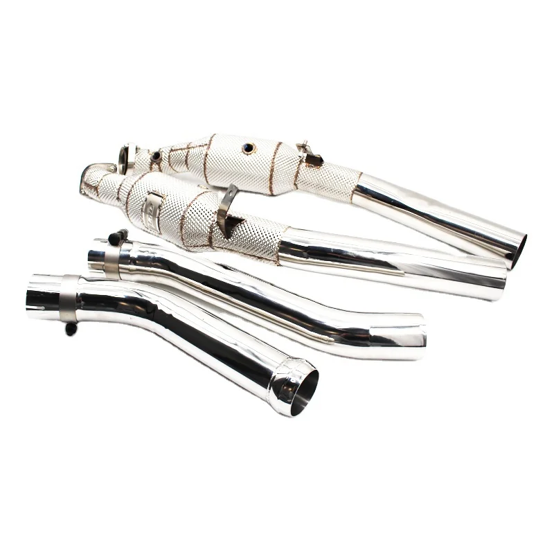 

Head Section High flow Pipes Exhaust Pipes branch downpipe Exhaust Pipe with catalyst For Mercedes-Benz ML63 AMG 6.2L