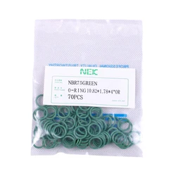 ( 10.82*1.78mm ) #8 R12 NBR Rubber O-Ring Seal Kit,High Temperature Resistance for Car Air Conditioning valve 1/4 5/16 3/8 1/2