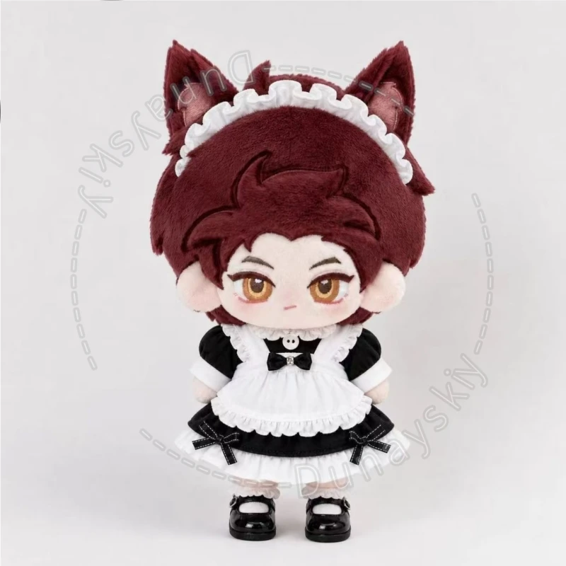 Valko 20cm Plush Clothes Chibi Wolf Plush With Ears And Chest Scar Embroidery Game Love And Deepspace Halloween Cos Soft Fluffy view 2