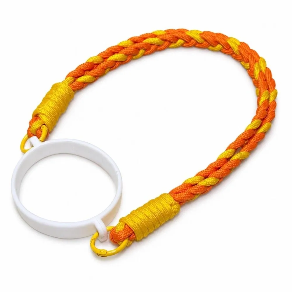 Soft Silicone Water Bottle Handle Strap High Elasticity Two-color Water Bottle Sling Hand-Woven for HydroJug