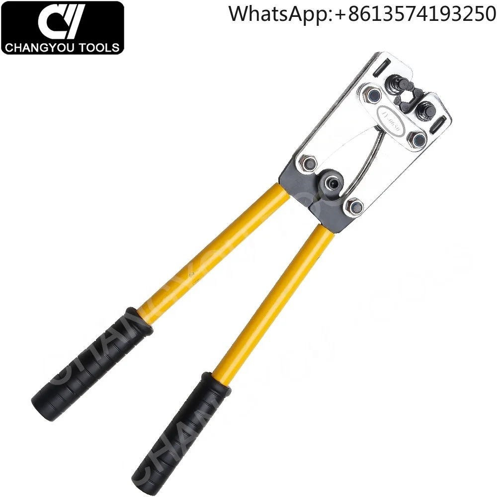 

Ручной гидравлический пресс-клещи JY-0650 для механической опрессовки медных клемм SC Peephole 6-50 мм² для медной проводки