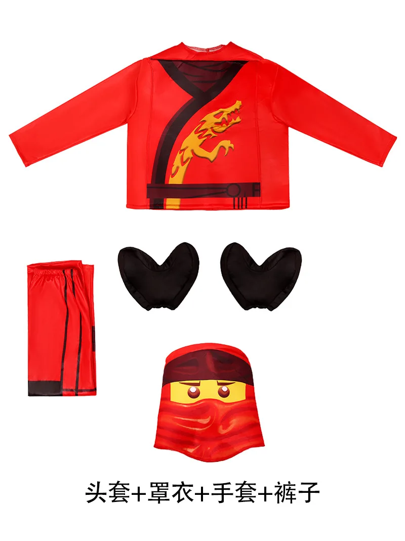 Halloween Japanese ninja  Bodysuit Kids Cosplay Party Costume Zentai game theme Clothes image 5