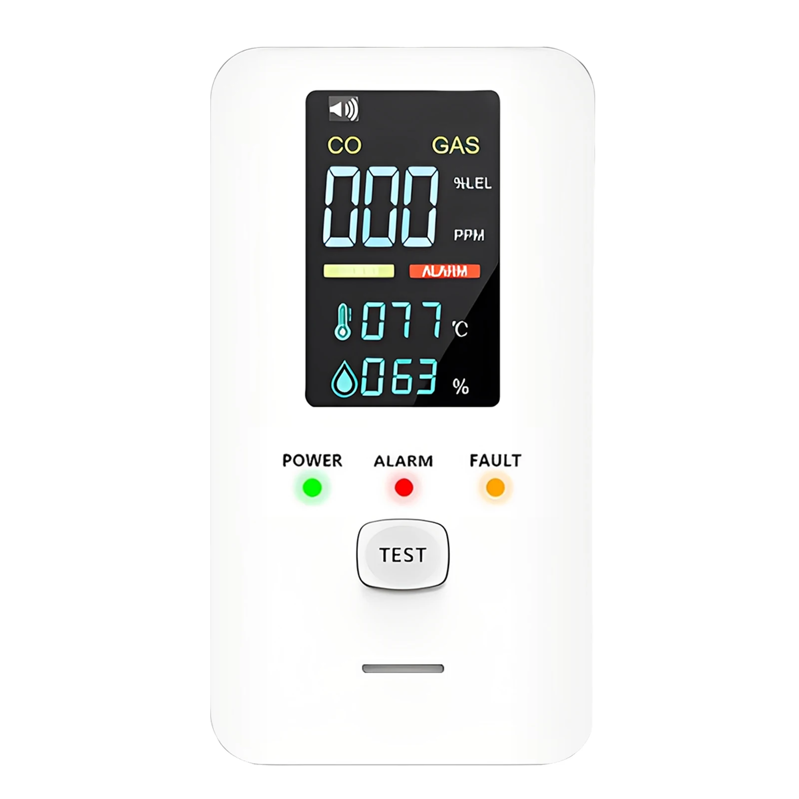 4-in-1 Portable Carbon Monoxide Alarm with Digital Display Plug-in Carbon Monoxide Detector CO Detector for Home Kitchen RV