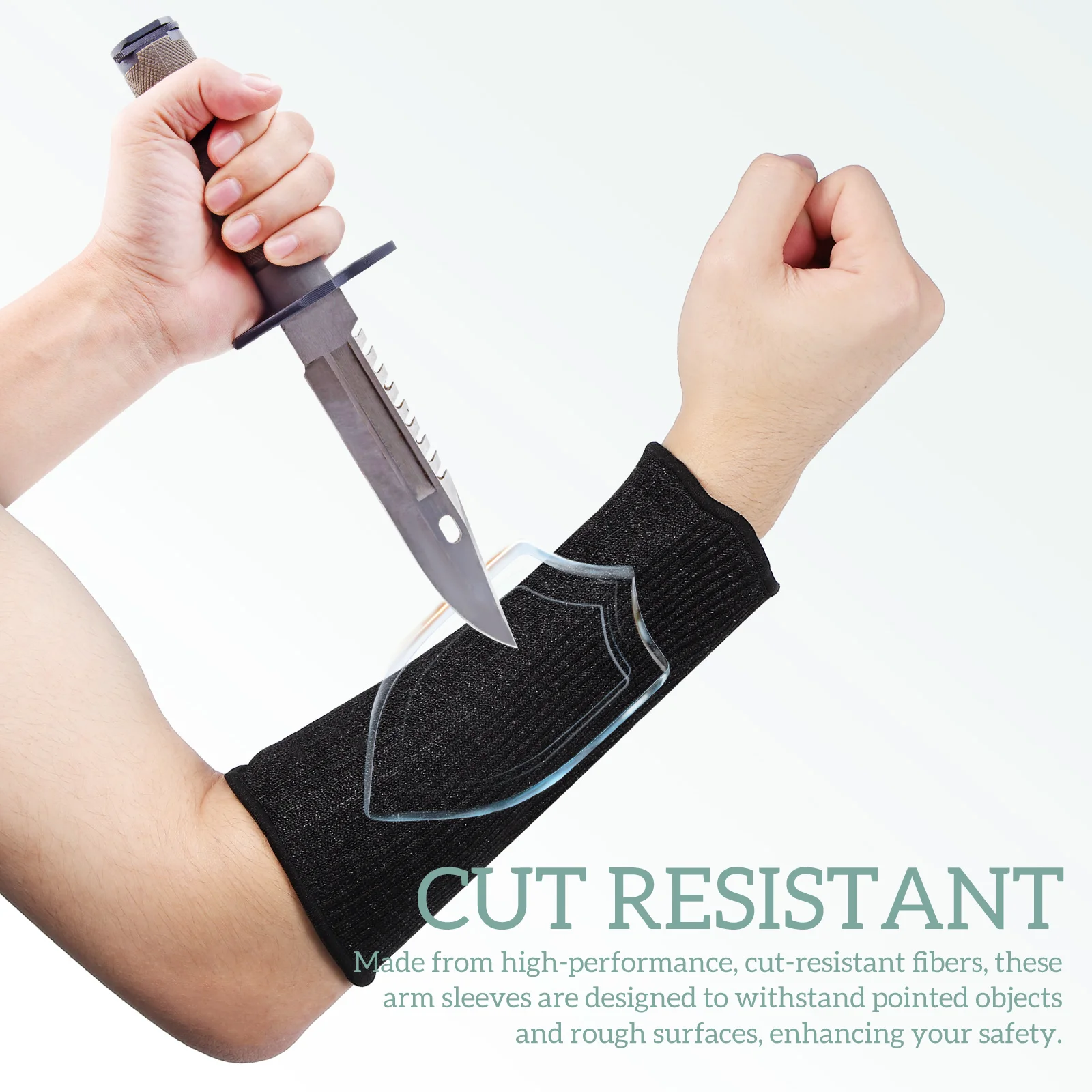 2 Pairs Anti-cut Sleeves Arm for Gardening Guards Biting Forearm Protectors Bruising Resistant Work