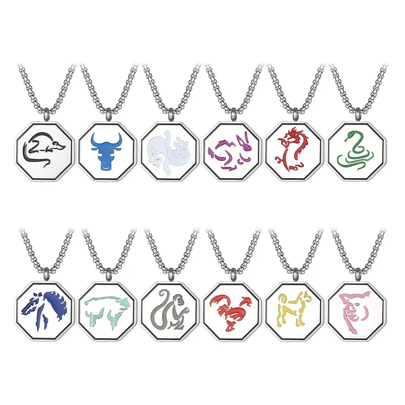 

Anime Jackie Chan Adventures Zodiac Pendant Zodiac Charm Chinese Wind Trend Sterling Silver Necklace Jackie Chan Dragon Uncle