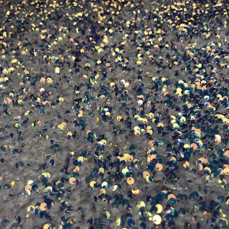

Clothing Designer Fabric Fluorescent Sequin Full Embroidered Piece Wedding Dress Fashion Hairware Background Cloth