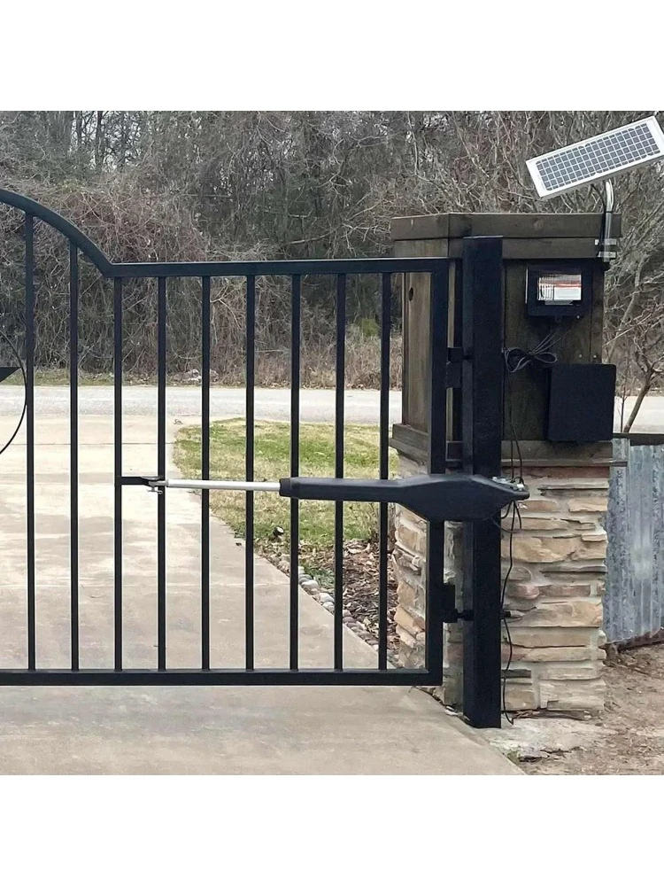 Heavy-Duty Solar Automatic Gate Opener Kit for Driveway Swing Gates with Long-Range Solar Gate Opener Remote - Model TSS1XP