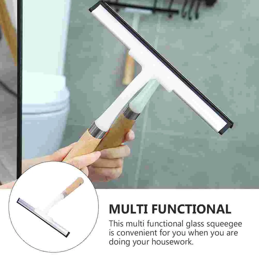 Automotive Glass Cleaner Cleaning Accessory Glass Squeegee Toolheld Window Squeegee Wiper Wood Water Removal Tool