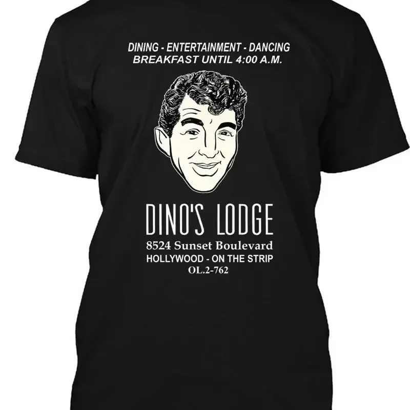 New Design Dino's Lodge American Black T shirt Size S 5XL