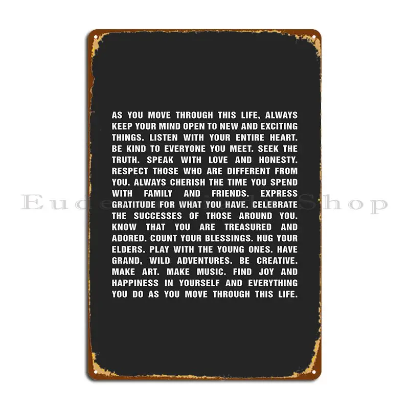 family rules inspiration self help quotes thankful sign love friends life Metal Signs Custom Plaques Club Cinema Tin Sign Poster