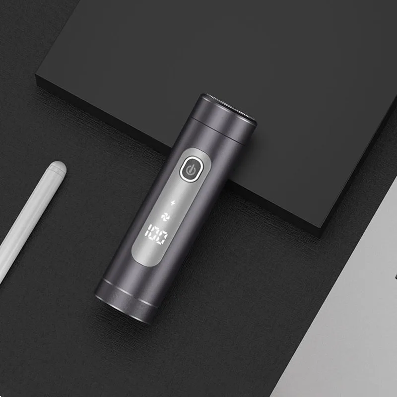 ماكينة حلاقة كهربائية للرجال MOTAWISH 9D ماكينة حلاقة صغيرة للسفر قابلة للشحن محمولة متعددة الوظائف للرجال