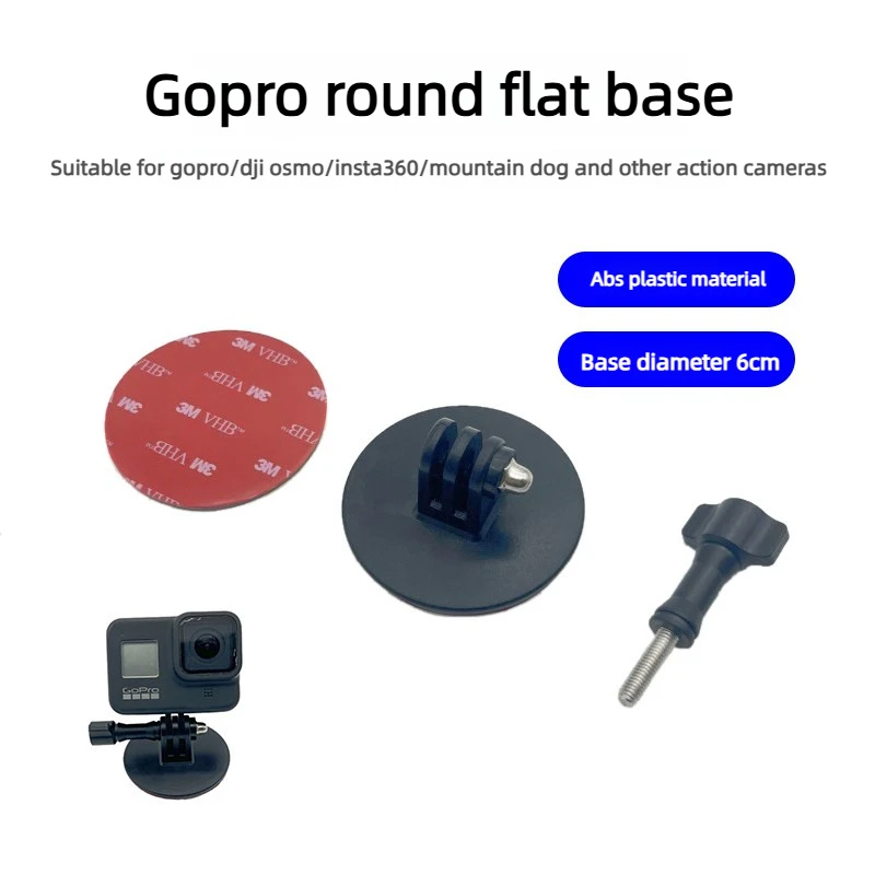 Camera Helmet Adhesive Sticky Flat Curved Mounts Adjustable Pivot Arm For GoPro Hero Insta360 DJI Osmo Action Camera Accessories