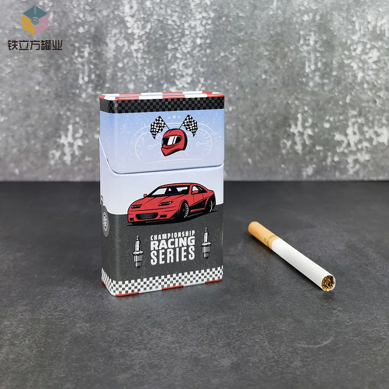 Personalized Creative Tin Box, Metal High-End Cigarette, Iron Cigarette Box, 20 Thick Cigarette Box