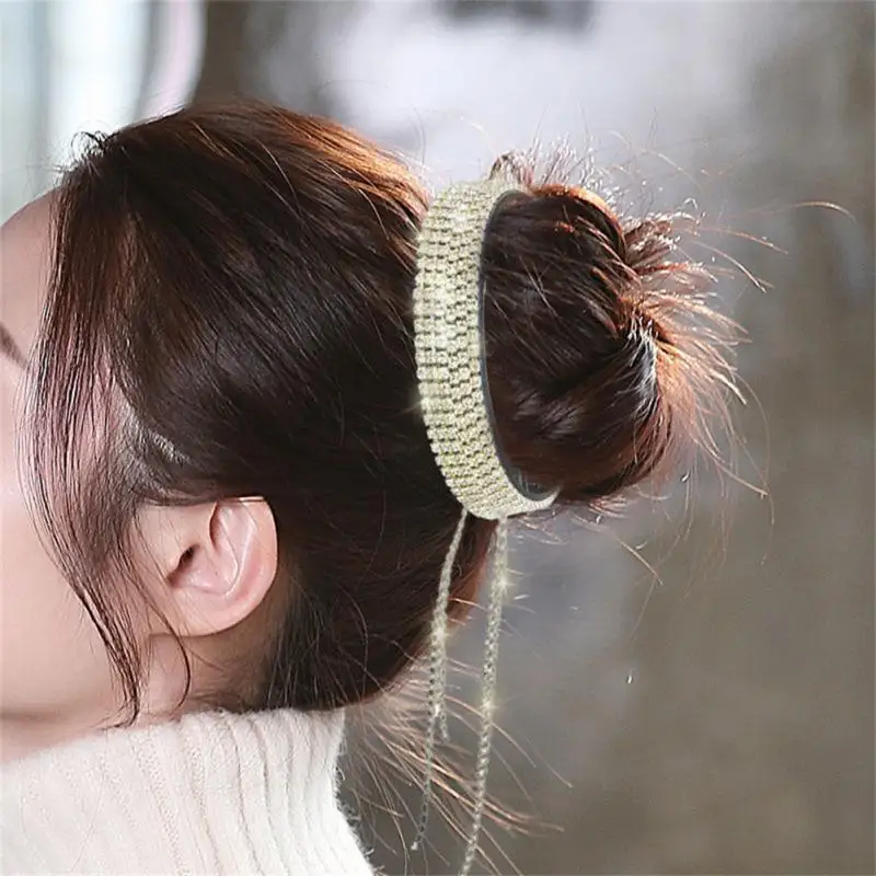 New Meatball Hair Accessories Women Hair Claws Headwear Rhinestone Flower Hairpin Bird Nest Floral Clip