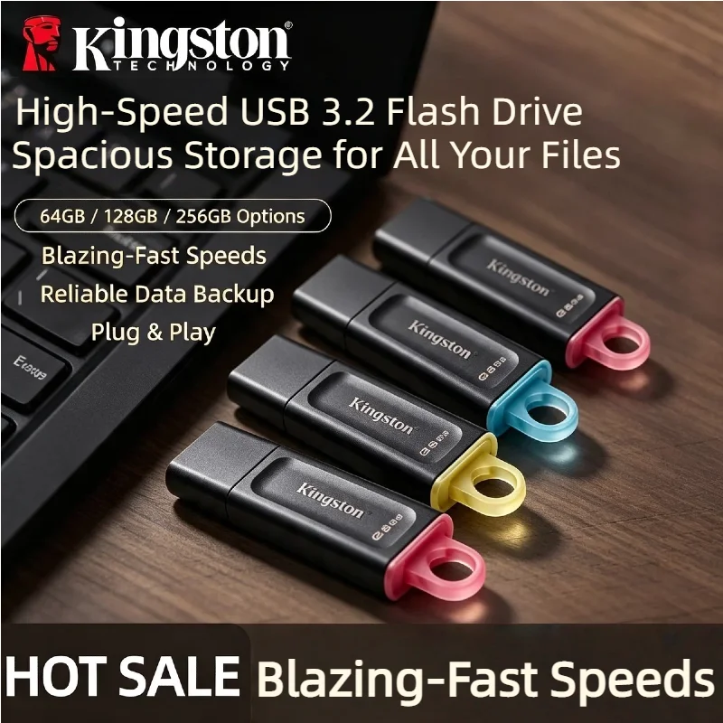 Desktop Laptop Kingston 256GB DTX USB3 2 Gen1 Flash Drive Mini Key Memory Stick For PC Pro Max Speed Core Ultra New Durable Fast