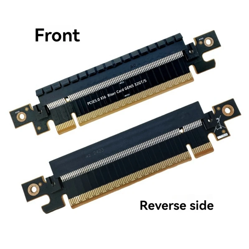 Top-PCIE5.0 X16 Riser Card Gen5 32GT/S PCI-E 5.0 X16 Adapter Card PCI-E To PCI-E 16X High Speed PCIE X16 Convert Adapter