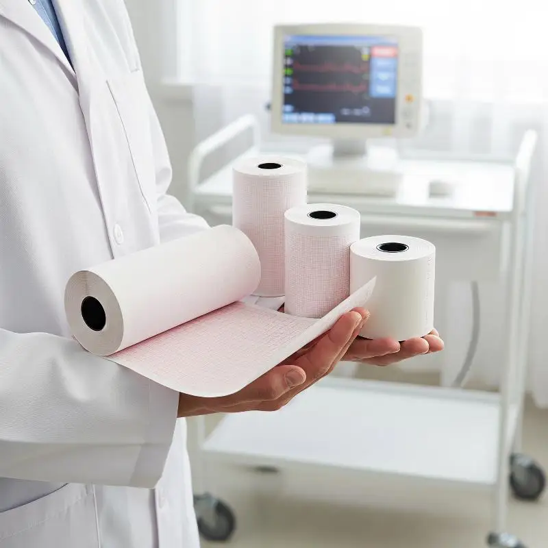 Universal Compatible Thermal ECG Paper Anti Static Clear Print Electrocardiograph Recording Paper for Hospital Medical Use