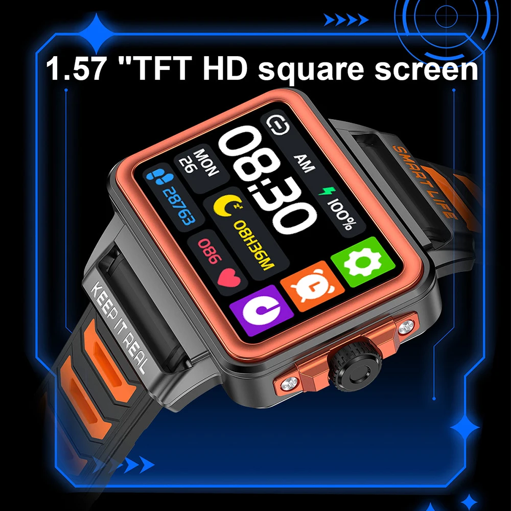 S666 الشباب نمط ساعة ذكية 1.57 "HD اللون عرض موضة الرياضة Smartwatch جهاز تعقب للياقة البدنية في الهواء الطلق بنيت في ساعة IC ساعة