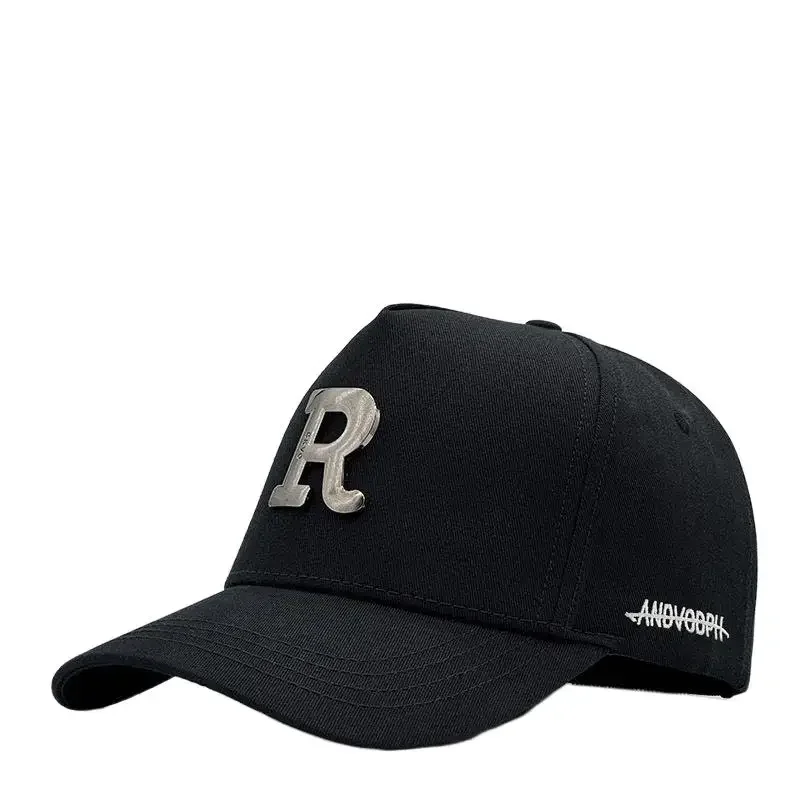 High Top American Sports Baseball Cap for Men and Women Large Head Circumference and Wide Brim Hard Top Duckbill