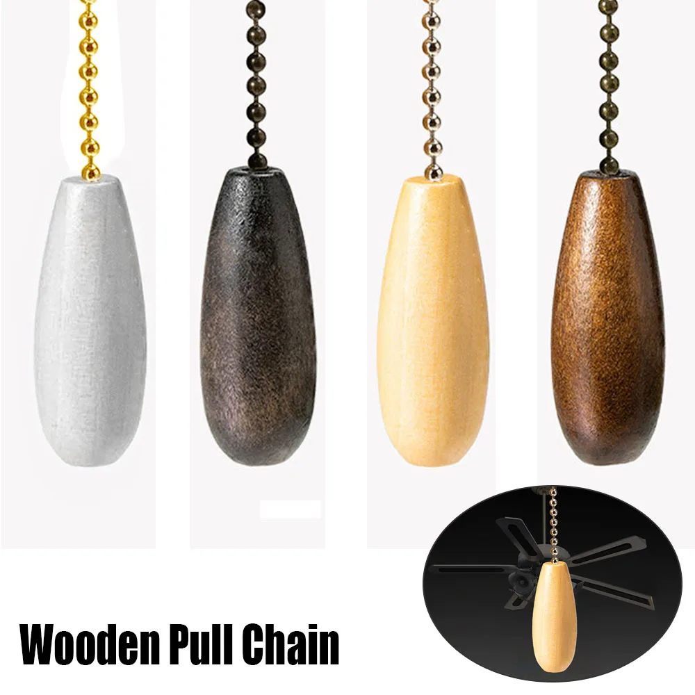 Ceiling Fan Chain Pulls Wooden Pull Chain Extension Pull Chain for Ceiling Light Lamp Fan Chain 6 colors