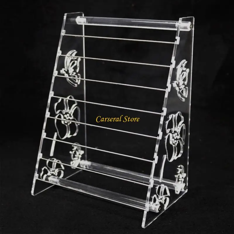 

M4YF Effective Acrylic Loose Bead Organizers Elegant Acrylic Bead Sorting Stand Display Shelf for Workshops and Craft Fairs