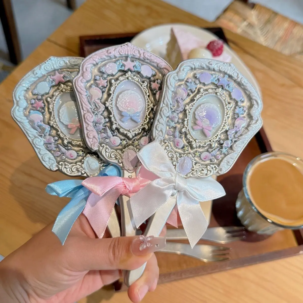 Flower Knows The Sweete Bear Serise Handspiegel